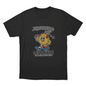 Lemon Skate T Shirt Black